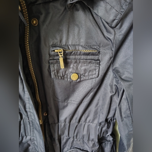 Yoki Girls Medium (Size 8-10) Black Anorak Outerwear Jacket w/ Removable Hood - Picture 5 of 13